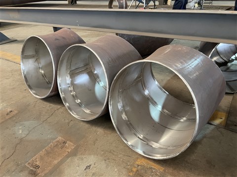 45°內(nèi)襯不銹鋼對焊彎頭